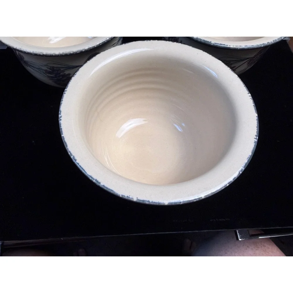 Home & Garden Party Ltd Pinecone Stoneware Bowls Set of 3 Made in USA 2004‎